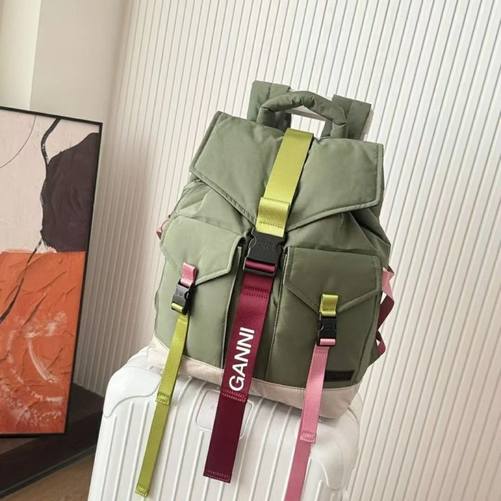 Luxury Re-Tech Backpack Women  - Canvas Backpack Casual ulasan dan harga