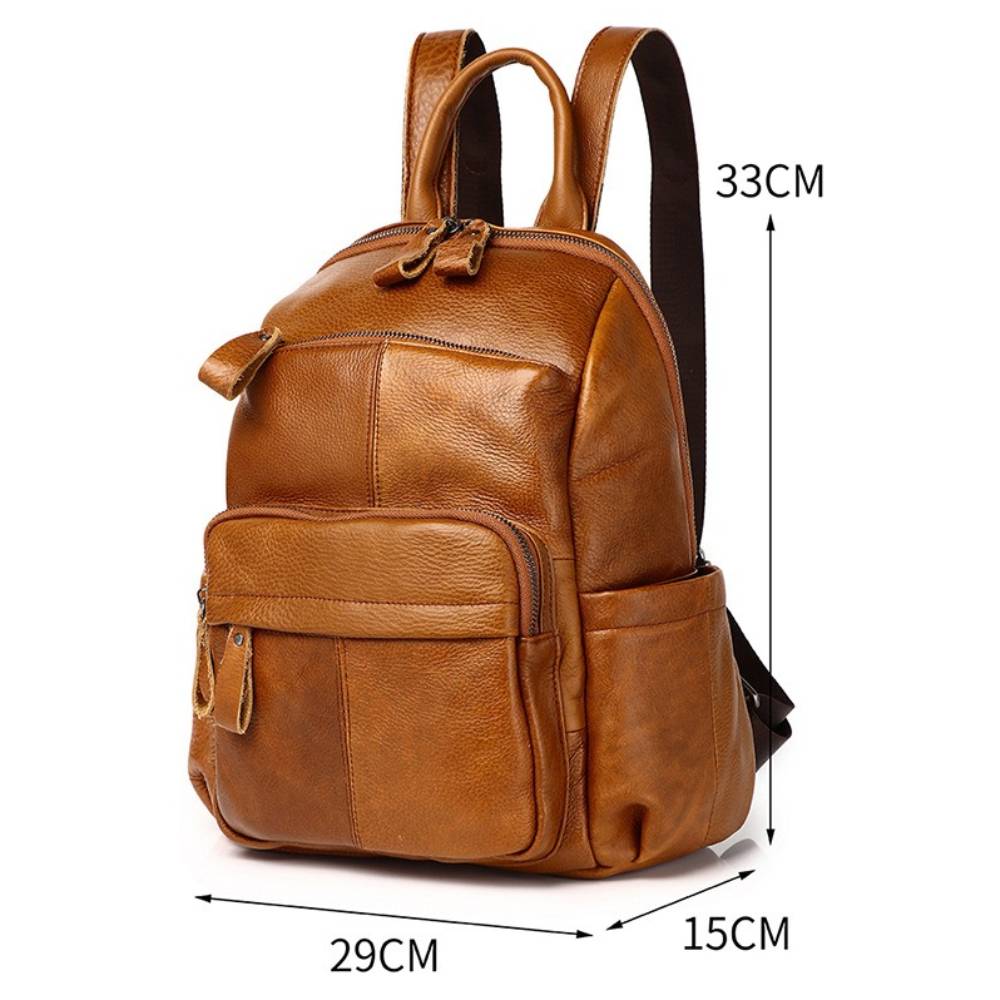 Zency Top Layer Cowhide Backpa - Fashion Backpack Women ulasan dan harga