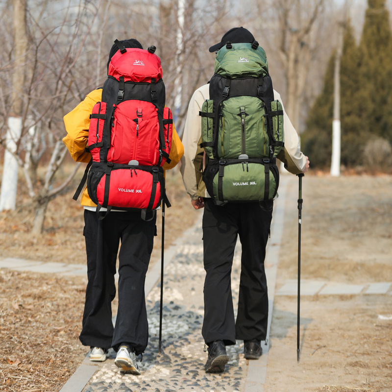 New Arrival Outdoor 90L Large  - Hiking Backpack Waterproof ulasan dan harga