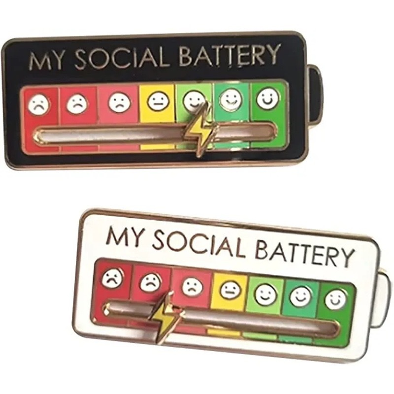 My Social Battery Lapel Pins F - Fashion Backpack Women ulasan dan harga